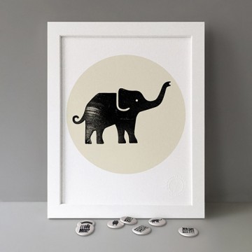 Nellie (Elephant) print