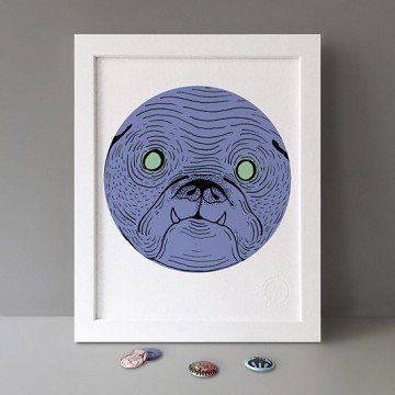 Bulldog print