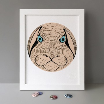 Angry Rabbit print