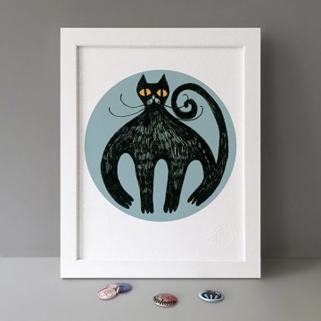 Black Cat print