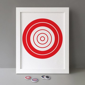 Red Target print