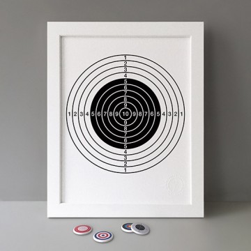 Black Target print