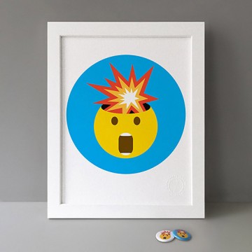 Mind Blown (blue) print