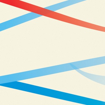 Wind, Blue Red print