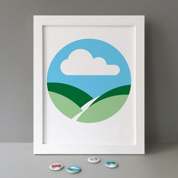 Hills print