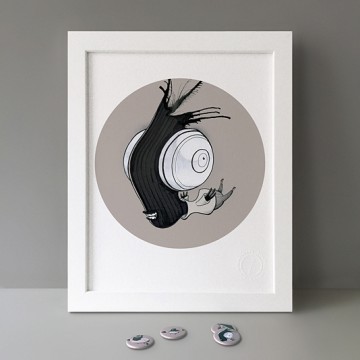 Big Eyed Monster print