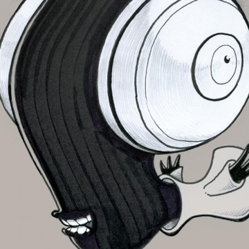 Big Eyed Monster print