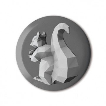 Squirrel 4 (polygon, silver, back, left)