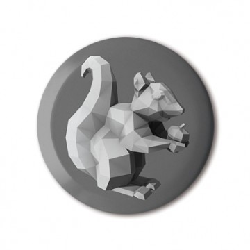 Squirrel 4 (polygon, silver, front, right)