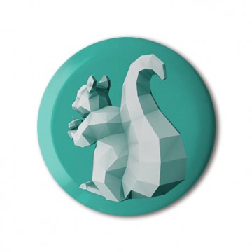 Squirrel 4 (polygon, patina, back, left)