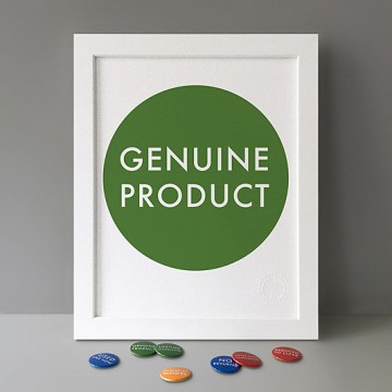 Genuine Product print