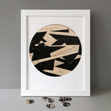 Collage Stripes print