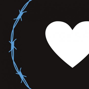 Barbed Wire Heart print