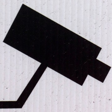CCTV Sign 1 (grey, right) print