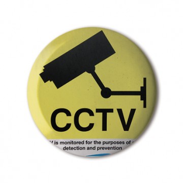CCTV Sign 3 (yellow) print