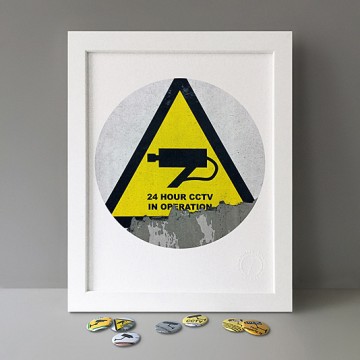 CCTV Sign 6 (triangle) print