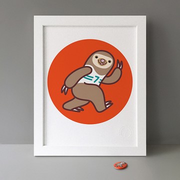 Sporty Sloth print