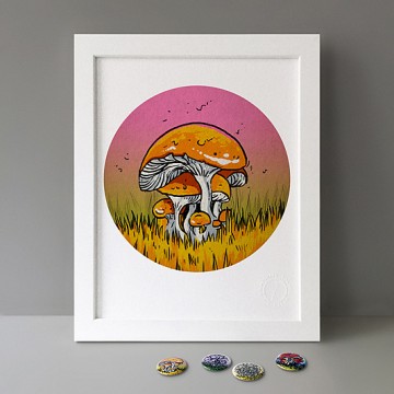 Portobello Mushroom print