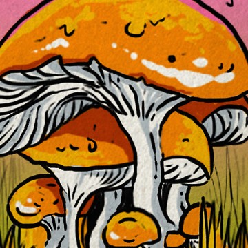 Portobello Mushroom print