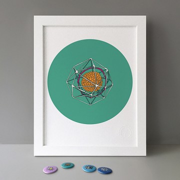 Radiolaria Green print