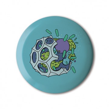 Radiolaria Cyan print