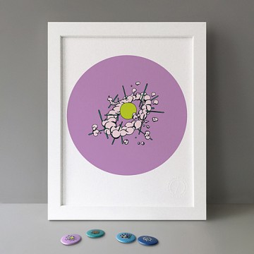 Radiolaria Lavender print
