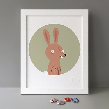 Scared Rabbit print