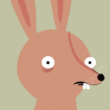Scared Rabbit print
