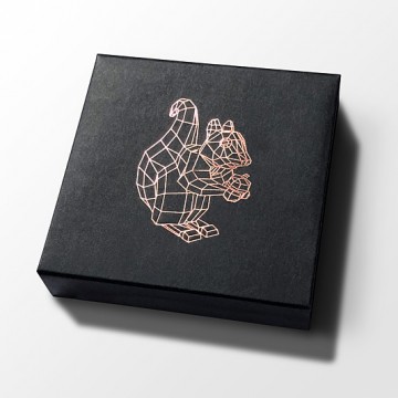 Gift Box: 3 button badges (Squirrel 4 Polygon Patina)