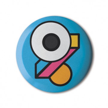 Gift Box: 4 button badges (Eye Geometry)