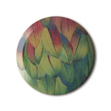 Gift Box: 4 button badges (Feathers)
