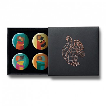 Gift Box: 4 button badges (Together)