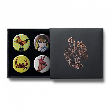 Gift Box: 4 button badges (PPP Mix 2)