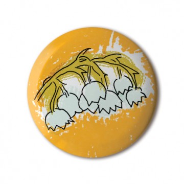 Gift Box: 4 button badges (Flower Illustrations)