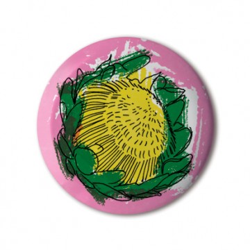 Gift Box: 4 button badges (Flower Illustrations)