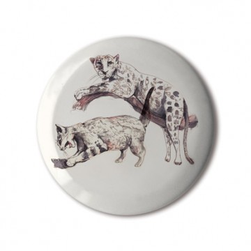 Gift Box: 4 button badges (Animals)