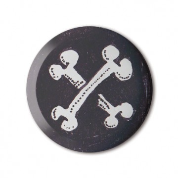 Gift Box: 4 button badges (Doodle Skull Mix)