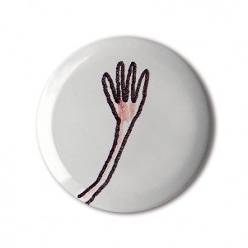 Gift Box: 4 button badges (Doodle DIY Waving)