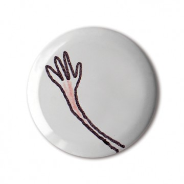 Gift Box: 4 button badges (Doodle DIY Waving)