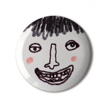 Gift Box: 4 button badges (Doodle DIY Waving)