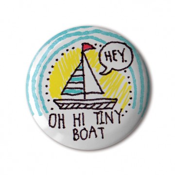 Gift Box: 4 button badges (Doodle Tiny Wot)