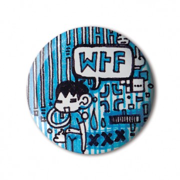 Gift Box: 4 button badges (Doodle LOL)