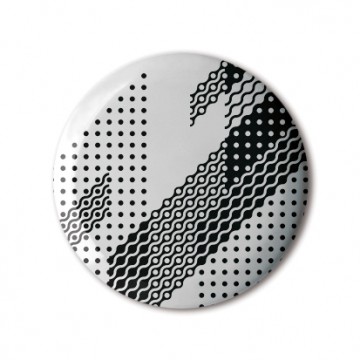 Gift Box: 4 button badges (B&W Pattern)