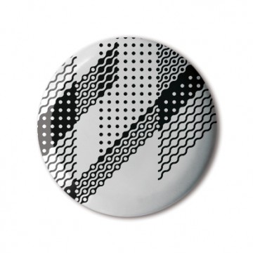Gift Box: 4 button badges (B&W Pattern)