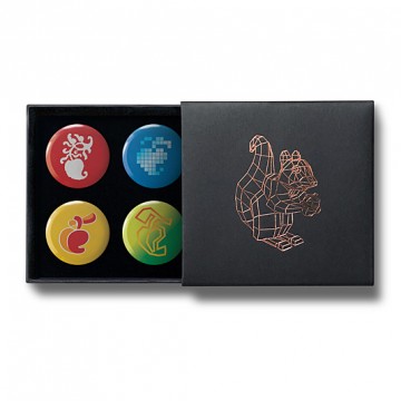 Gift Box: 4 button badges (Claude)