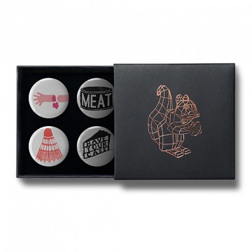 Gift Box: 4 button badges (Jono Mix)