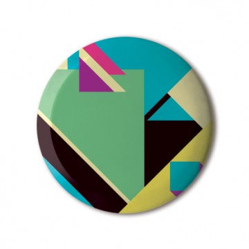 Gift Box: 4 button badges (Geometric Patterns)