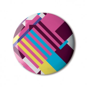 Gift Box: 4 button badges (Geometric Patterns)