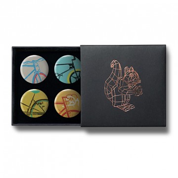 Gift Box: 4 button badges (Bikes)