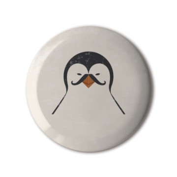 Gift Box: 4 button badges (Posh Penguins)